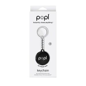 NIB Popl Black NFC Keychain for Seamless Sharing